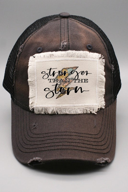 Stronger Than The Storm Sunflower Bolt Hat