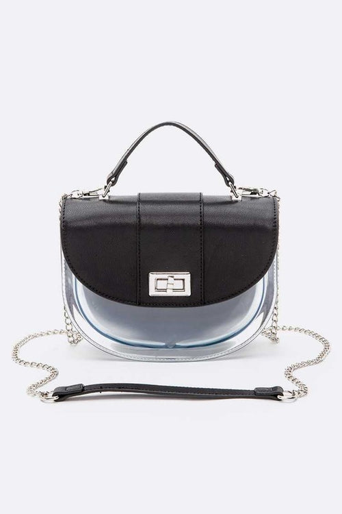 Rounded Bottom Transparent Stadium Swing Bag