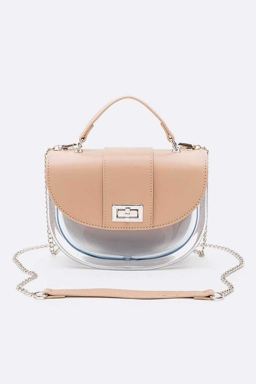 Rounded Bottom Transparent Stadium Swing Bag