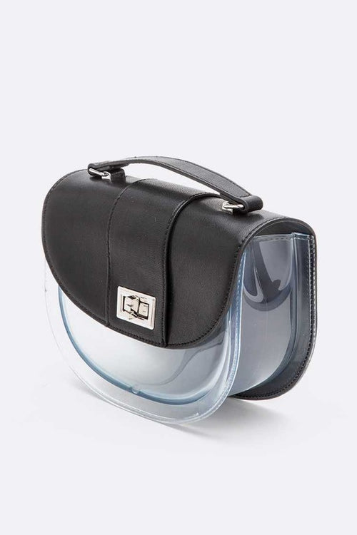 Rounded Bottom Transparent Stadium Swing Bag