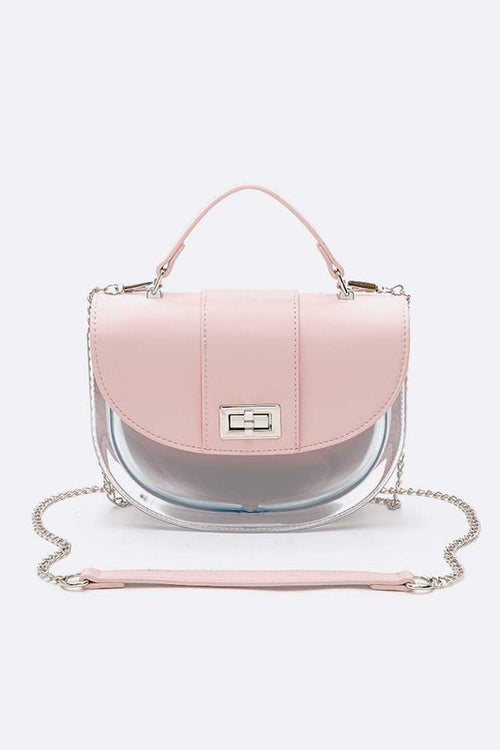 Rounded Bottom Transparent Stadium Swing Bag