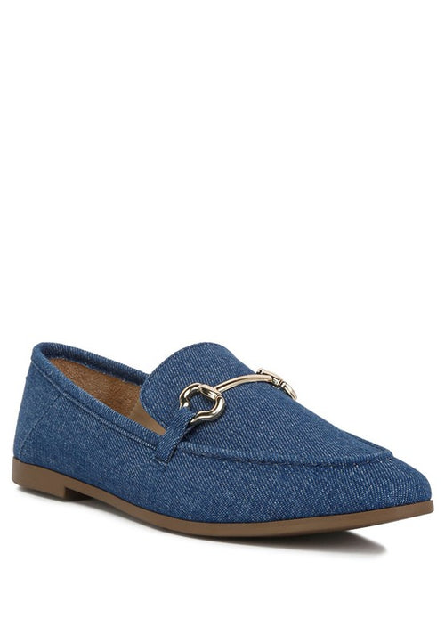 Jiro Horsebit Detail Flat Loafers