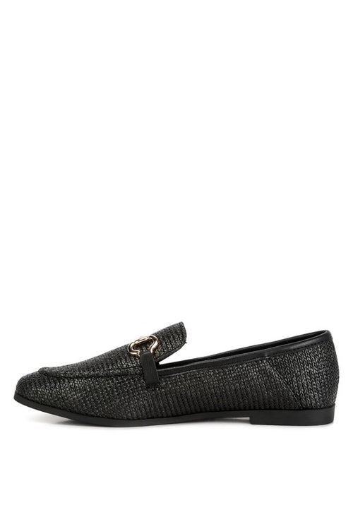 Jiro Horsebit Detail Flat Loafers