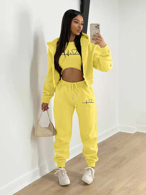 Women’s Casual Leisure Two-Piece Jogger Set