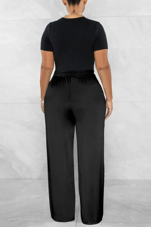 Casual Solid Basic Regular High Waist Conventional Solid Color Trousers